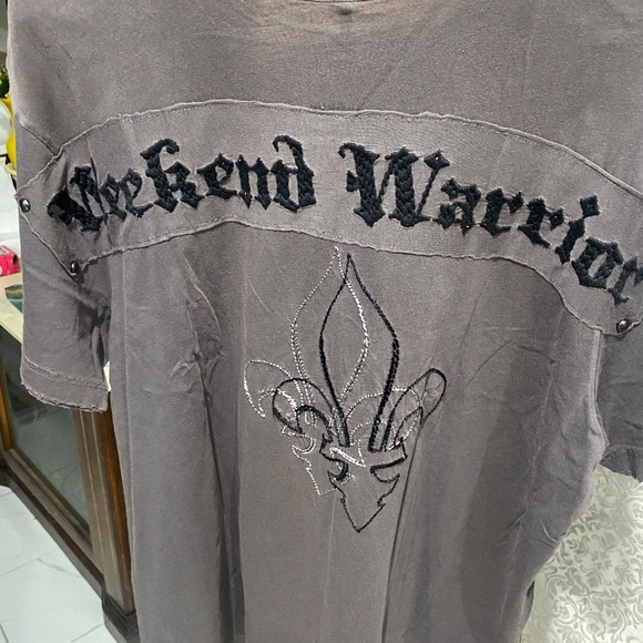 Parasuco Vintage Weekend Warrior Embellished Tee Sz 2X - Picture 3 of 14